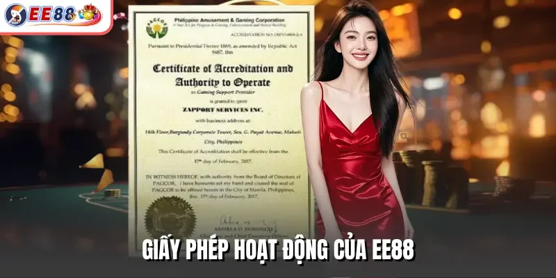 Giấy phép hoạt động của EE88